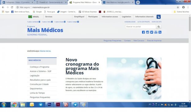Candidatos deverão entrar no site do programa e indicar em quais municípios desejam realizar o atendimento à população