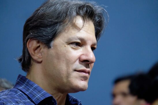 O ex-prefeito de São Paulo Fernando Haddad foi o candidato do Partido dos Trabalhadores às eleições presidenciais de 2018