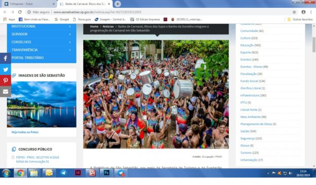 A cidade de Ilhabela terá uma grande programação de blocos