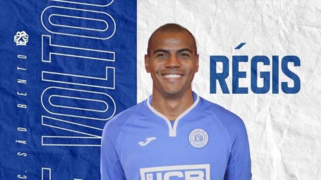 Régis foi contratado pelo São Bento após passagens pelo São Paulo Futebol Clube e pelo CSA