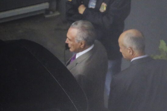 Temer foi preso na quinta-feira (21) em investigação que mira supostas propinas de R$ 1 milhão