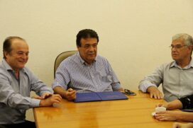 Fernando (centro) nomeou Olívio Nóbrega (esq.) para Governo e Walter Paulo (dir.) reassume Segurança