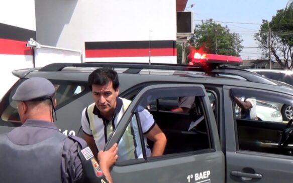 Ex-prefeito de Indaiatuba, Reinaldo Nogueira, ao ser preso em 2016; ele foi condenado a 15 anos