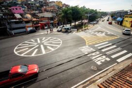 A avenida Fernando Fernandes passou por obras de recapeamento, sinalização e pintura de solo