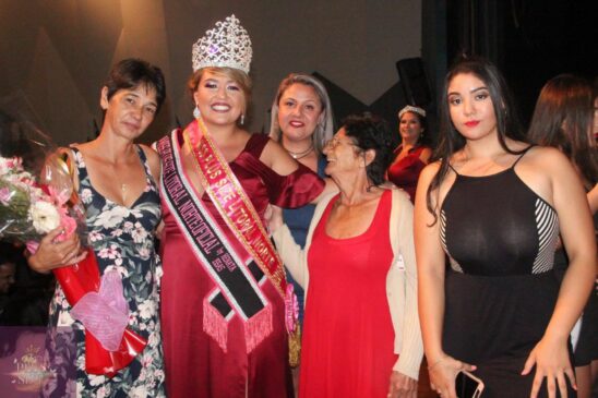 Gabi disse que recebe o apoio da família para participar dos concursos, que esteve presente para incentivá-la no evento