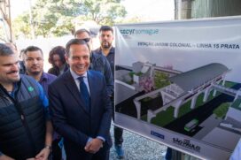 As obras da estação Jardim Colonial, na zona leste, foram anunciadas pelo governador de SP, João Doria