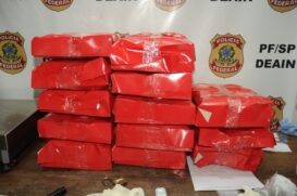 Entorpecente foi encontrado na bagagem do libanês; suspeito disse que não sabia o destino da droga