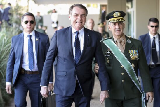 O presidente Jair Bolsonaro (PSL) participou de cerimônia do Exército nesta quarta-feira, em São Paulo
