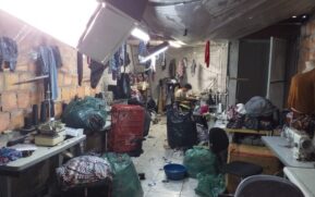 Confec&ccedil;&atilde;o onde adolescente boliviano trabalhava exaustivamente em Guarulhos
