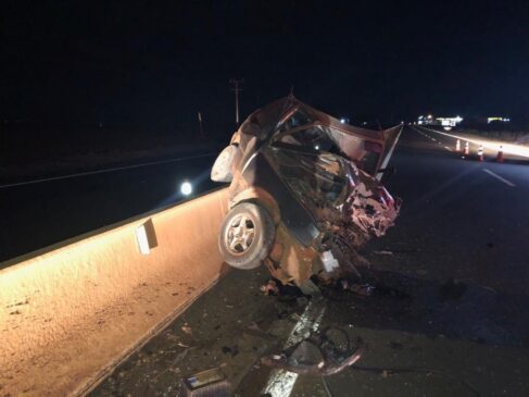 Motorista entrou na rodovia Miguel Jubran pela contramão e foi atingido em cheio por outro automóvel