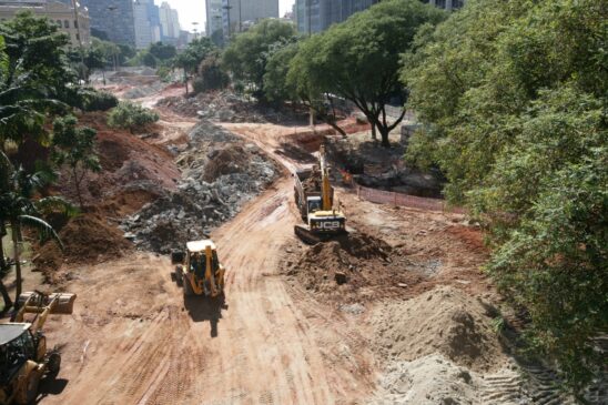As obras no Vale do Anhangabaú devem ser entregues em junho de 2020 pela Prefeitura de SP