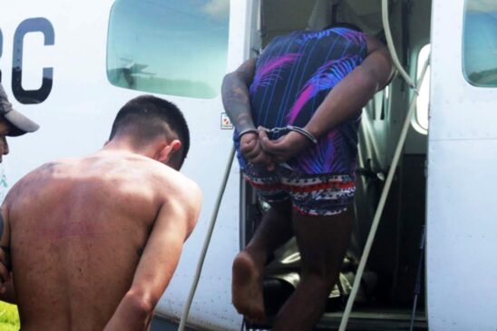 Os primeiros três presos embarcaram na manhã desta terça-feira rumo a Belém, capital do Pará