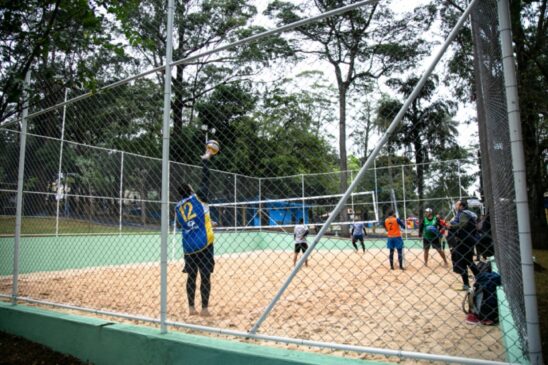 O equipamento ganhou novas áreas para a prática de atividades esportivas, além de uma revitalização
