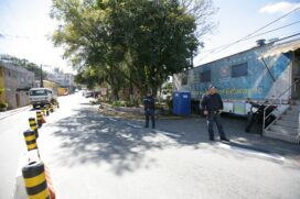 De acordo com a prefeitura, a base móvel no Jd.Monte Alegre dará espaço para uma base fixa