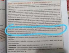 Apostilas foram recolhidas pelo governador de SP, João Doria, que indicou que o conteúdo fazia apologia à ENTITY_apos_ENTITYideologia de gêneroENTITY_apos_ENTITY