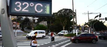 A marca registrada foi de 32,1°C, o recorde anterior era de 31,7°C
