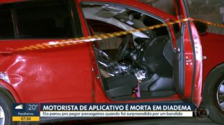 Motorista foi atingida com um tiro no pescoço; caso aconteceu na noite de domingo e é investigado