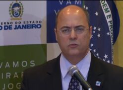 O governador do Rio de Janeiro, Wilson Witzel (PSC)em coletiva