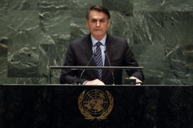 Em 32 minutos, o presidente apresentou o socialismo como um adversário e um risco às nações, e fez referências religiosas