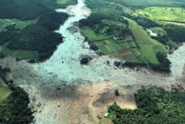 Região atingida pelo rompimento da barragem Mina Córrego do Feijão, em Brumadinho, em Minas