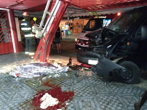 O acidente aconteceu na rua José Lins do Rego, no Jardim Tamoio, região periférica de Jundiaí