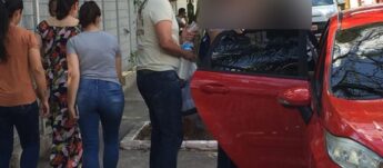 Mizael Bispo deixando o Forum de Guarulhos em saída temporária