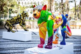 Objetivo da Jaguar Parade era conscientizar sobre a importância da preservação da onça-pintada; peças ficaram expostas em SP