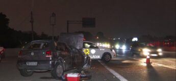 Acidente de carro matou uma pessoa e deixou seis feridos; colisão aconteceu na altura do km 16