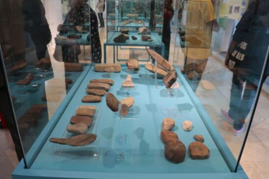 Mostra organizada pelo Museu de Arqueologia e Etnologia é composta por artefatos e painéis explicativos sobre os sambaquis
