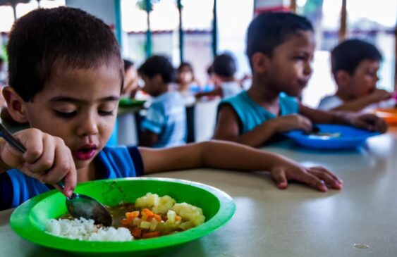 Merenda escolar servida em unidades de ensino da rede pública do estado de São Paulo