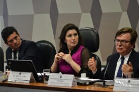 A presidente da Comissão de Constituição e Justiça (CCJ) do Senado, senadora Simone Tebet (MDB-MS)