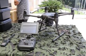 A Polícia Militar recebeu, nesta quinta, ainda 100 drones para ações preventivas e de inteligência