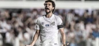 O lateral se despediu da torcida santista.