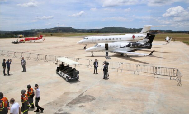 O São Paulo Catarina Aeroporto Executivo está numa área de 5,2 milhões de metros quadrados