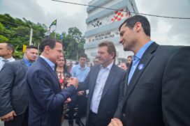O governador João Doria e o Secretário de Segurança Pública, general João Camilo Pires de Campos