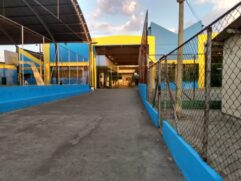 O Manual de Pintura orienta que 40% das fachadas das institui&ccedil;&otilde;es sejam pintadas de azul e amarelo