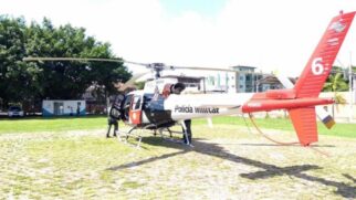 Efetivo foi reforçado com 172 soldados da PM, 16 bombeiros do Grupamento de Incêndio e 4 do GBmar, além do helicóptero Águia