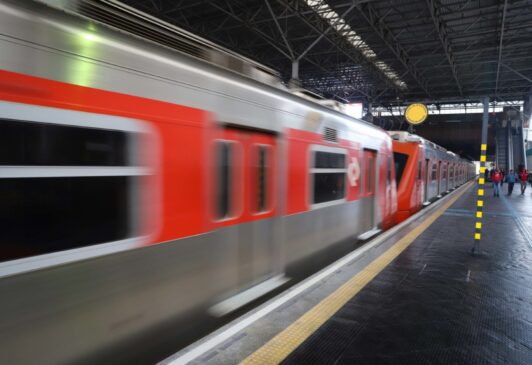 Trem da CPTM, em S&atilde;o Paulo