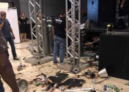 O equipamento pertencia ao show do DJ Guga, que abriria a apresentação de Dilsinho