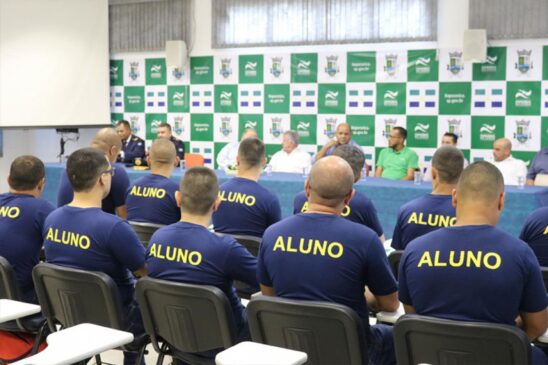 Novos guardas passaram por treinamento antes de tomarem posse