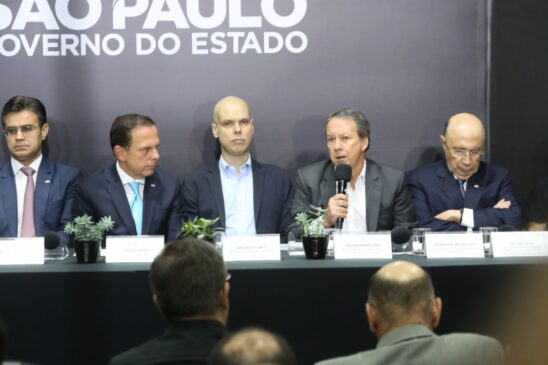 João Doria e Bruno Covas durante anúncio, na sexta, da criação do comitê de crise para o coronavírus