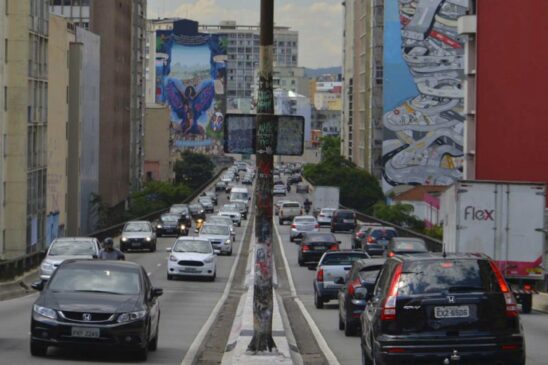 Elevado Jo&atilde;o Goulart, o Minhoc&atilde;o, que une a zona oeste ao centro da Capital
