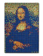 Além da Mona Lisa, outras 17 obras de Invader também fizeram parte do leilão, entre elas outros três quadros de cubos mágicos