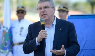 O presidente do Comit&ecirc; Ol&iacute;mpico Internacional (COI), Thomas Bach