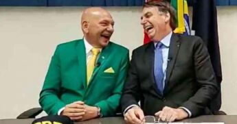 O empres&aacute;rio Luciano Hang, dono das lojas Havan, e Bolsonaro
