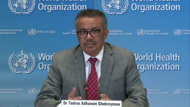 Diretor-geral da OMS, Tedros Adhanom, foi quem declarou que coronavírus tinha se tornado pandemia