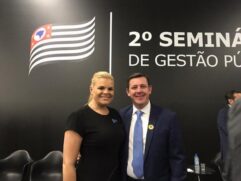 A deputada estadual Carla Morando e o marido prefeito de São Bernardo do Campo