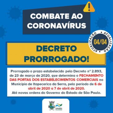 Prefeitura divulgou a informação neste sábado (04).