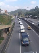 Manifestação na rodovia Régis Bittencourt nessa quarta-feira
