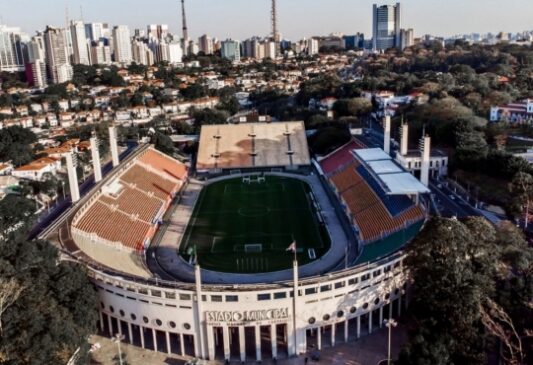 Estádio do Pacaembu, na zona oeste de São Paulo